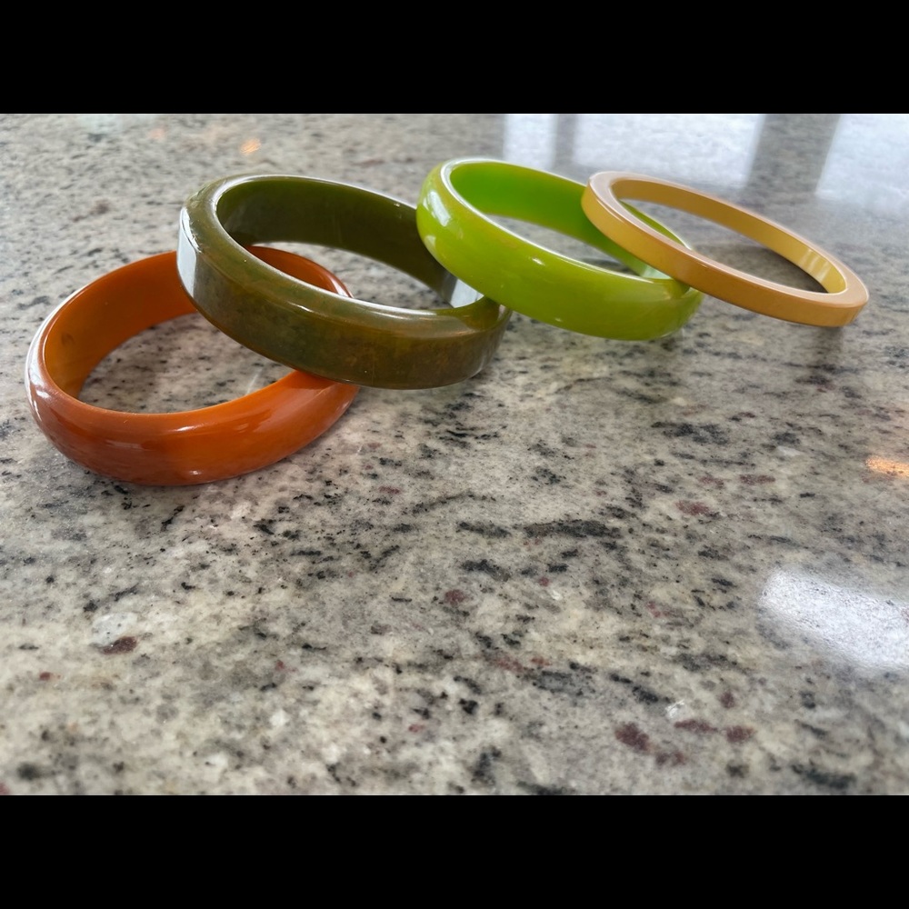 4 Bakelite Bangles - image 1